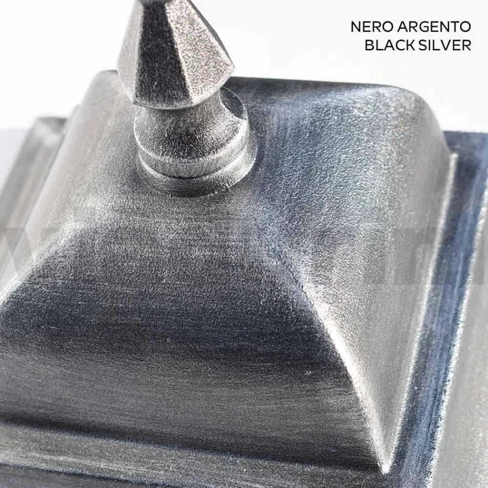 Viadurini Lighting Gartenlampion-259 cm hohe Außenlampe aus Glas und Aluminiumdruckguss - Alchemist