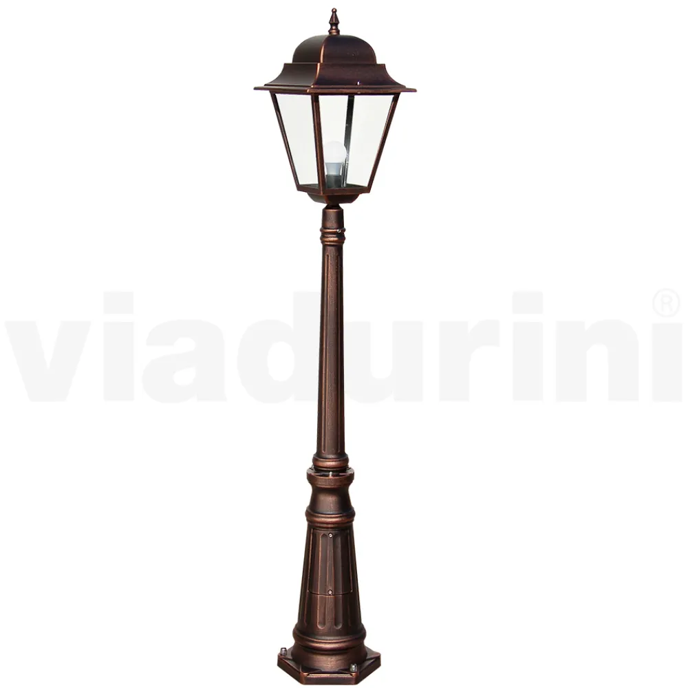 Viadurini Lighting Gartenlampion-161 cm hohe Außenlampe aus Glas und Aluminiumdruckguss - Alchemist