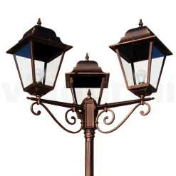 Viadurini Lighting Gartenlampion-296 cm hohe Außenlampe aus Glas und Aluminiumdruckguss - Alchemist