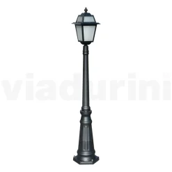 Viadurini Lighting Gartenlampion-152 cm hohe Gartenlampe aus anthrazitfarbenem Aluminium und sandgestrahltem Glas - Elric