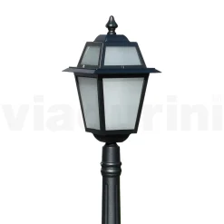 Viadurini Lighting Gartenlampion-152 cm hohe Gartenlampe aus anthrazitfarbenem Aluminium und sandgestrahltem Glas - Elric