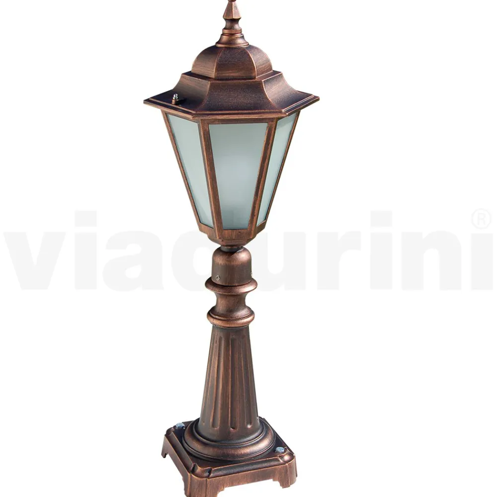 Viadurini Lighting Gartenlampion-79 cm hohe Gartenlampe aus Glas und 5 Aluminiumausführungen - Pinako