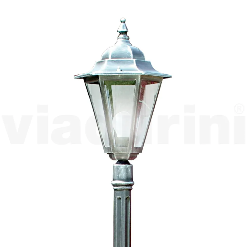 Viadurini Lighting Gartenlampion-179 cm hohe Gartenlampe aus Glas und 5 Aluminiumausführungen - Pinako