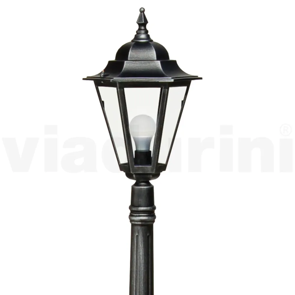 Viadurini Lighting Gartenlampion-154 cm hohe Gartenlampe aus Glas und 5 Aluminiumausführungen - Pinako