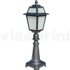 Viadurini Lighting Gartenlampion-76,5 cm hohe Gartenlampe aus anthrazitfarbenem Aluminium und sandgestrahltem Glas - Elric