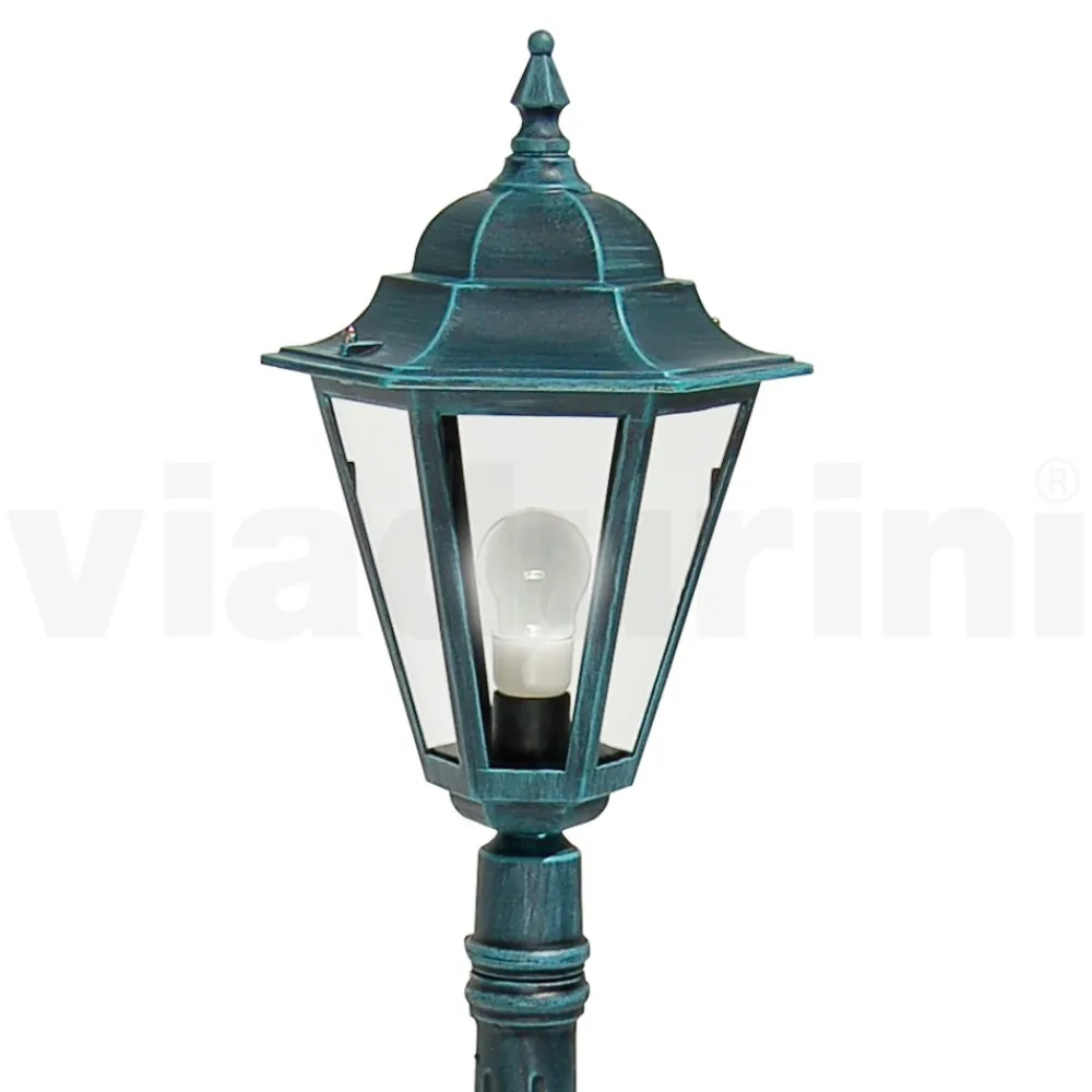 Viadurini Lighting Gartenlampion-117 cm hohe Gartenlampe aus Glas und 5 Aluminiumausführungen - Pinako