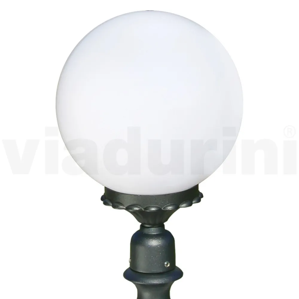 Viadurini Lighting Gartenlampion-69 cm hohe Straßenlaterne aus Acryl und anthrazitfarbenem Aluminium. Hergestellt in Italien - Trovaantracite