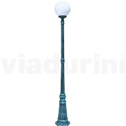 Viadurini Lighting Gartenlampion-208 cm hohe Straßenlaterne aus schwarzem Acryl und Aluminium, hergestellt in Italien - Trovanero
