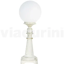 Viadurini Lighting Gartenlampion-69 cm hohe Straßenlaterne aus weißem Acryl und Aluminium, hergestellt in Italien - Trovabianco