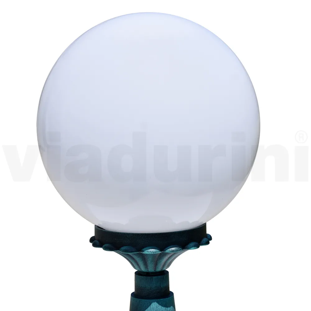 Viadurini Lighting Gartenlampion-47 cm hohe Straßenlaterne aus schwarzem Acryl und Aluminium, hergestellt in Italien - Trovanero