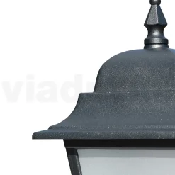 Viadurini Lighting Gartenlampion-53,5 cm hohe Straßenlaterne aus Anthrazitglas und Aluminium Made in Italy - Scintilla