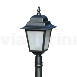 Viadurini Lighting Gartenlampion-116 cm hohe Straßenlaterne aus Anthrazitglas und Aluminium Made in Italy - Scintilla