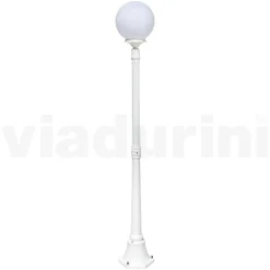Viadurini Lighting Gartenlampion-172 cm hohe Straßenlaterne aus weißem Acryl und Aluminium, hergestellt in Italien - Trovabianco