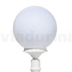 Viadurini Lighting Gartenlampion-172 cm hohe Straßenlaterne aus weißem Acryl und Aluminium, hergestellt in Italien - Trovabianco