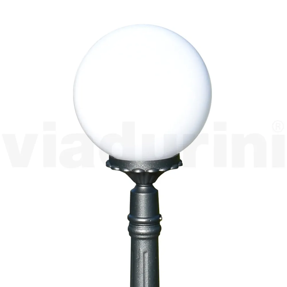 Viadurini Lighting Gartenlampion-110 cm hohe Straßenlaterne aus Acryl und anthrazitfarbenem Aluminium. Hergestellt in Italien - Trovaanthrazit