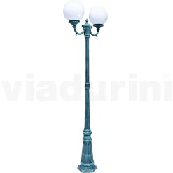 Viadurini Lighting Gartenlampion-212 cm hohe Straßenlaterne aus schwarzem Acryl und Aluminium, hergestellt in Italien - Trovanero