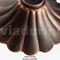 Viadurini Lighting Gartenlampion-212 cm hohe Straßenlaterne aus schwarzem Acryl und Aluminium, hergestellt in Italien - Trovanero