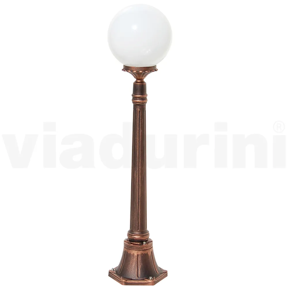 Viadurini Lighting Gartenlampion-110 cm hohe Straßenlaterne aus schwarzem Acryl und Aluminium, hergestellt in Italien - Trovanero