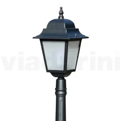 Viadurini Lighting Gartenlampion-152 cm hohe Straßenlaterne aus Anthrazitglas und Aluminium Made in Italy - Scintilla