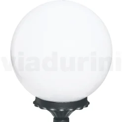 Viadurini Lighting Gartenlampion-47 cm hohe Straßenlaterne aus Acryl und anthrazitfarbenem Aluminium. Made in Italy - Trovaantracite