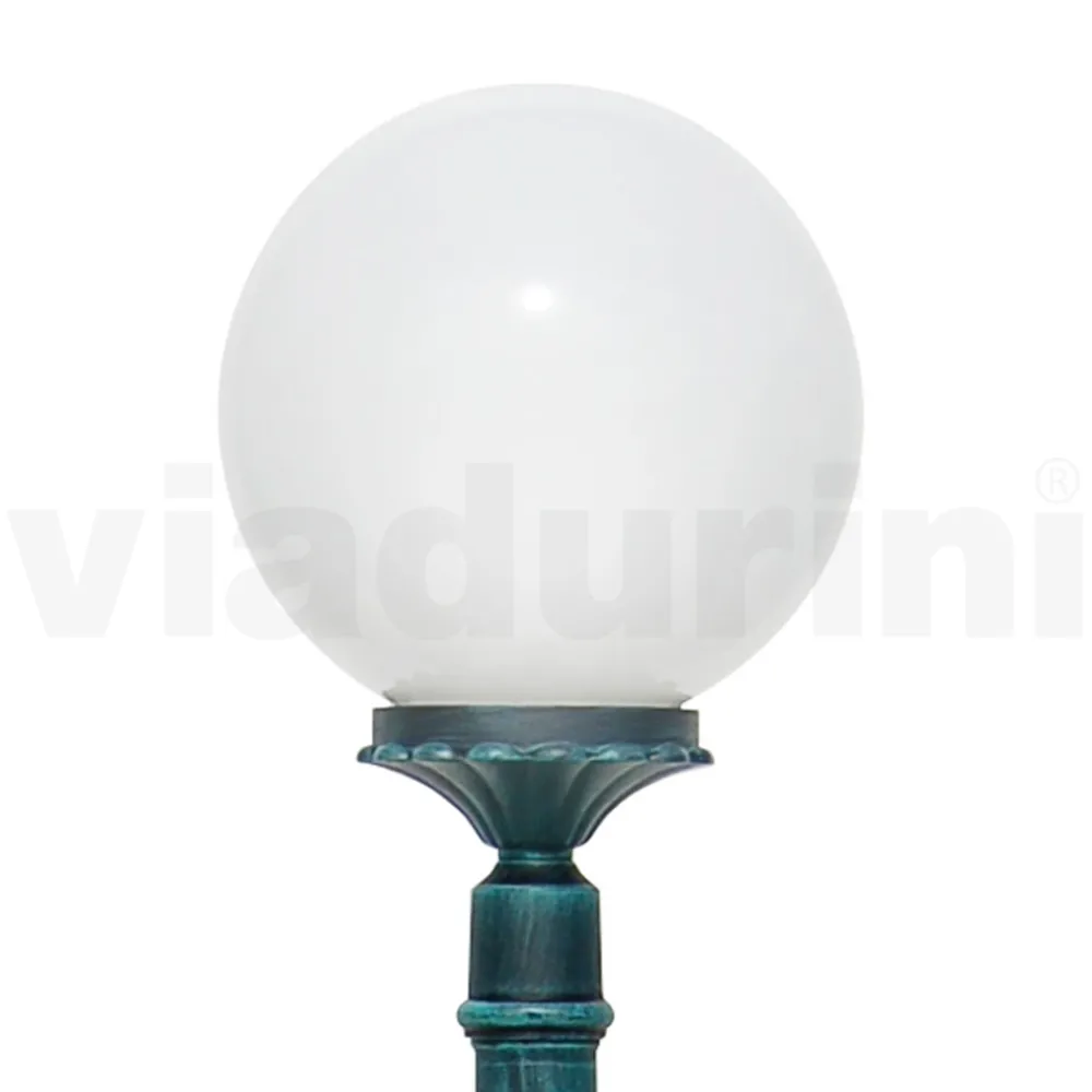 Viadurini Lighting Gartenlampion-172 cm hohe Straßenlaterne aus schwarzem Acryl und Aluminium Made in Italy - Trovanero