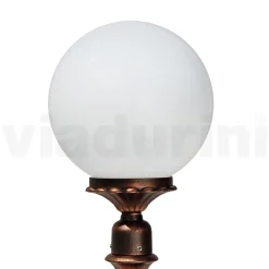 Viadurini Lighting Gartenlampion-69 cm hohe Straßenlaterne aus schwarzem Acryl und Aluminium, hergestellt in Italien - Trovanero