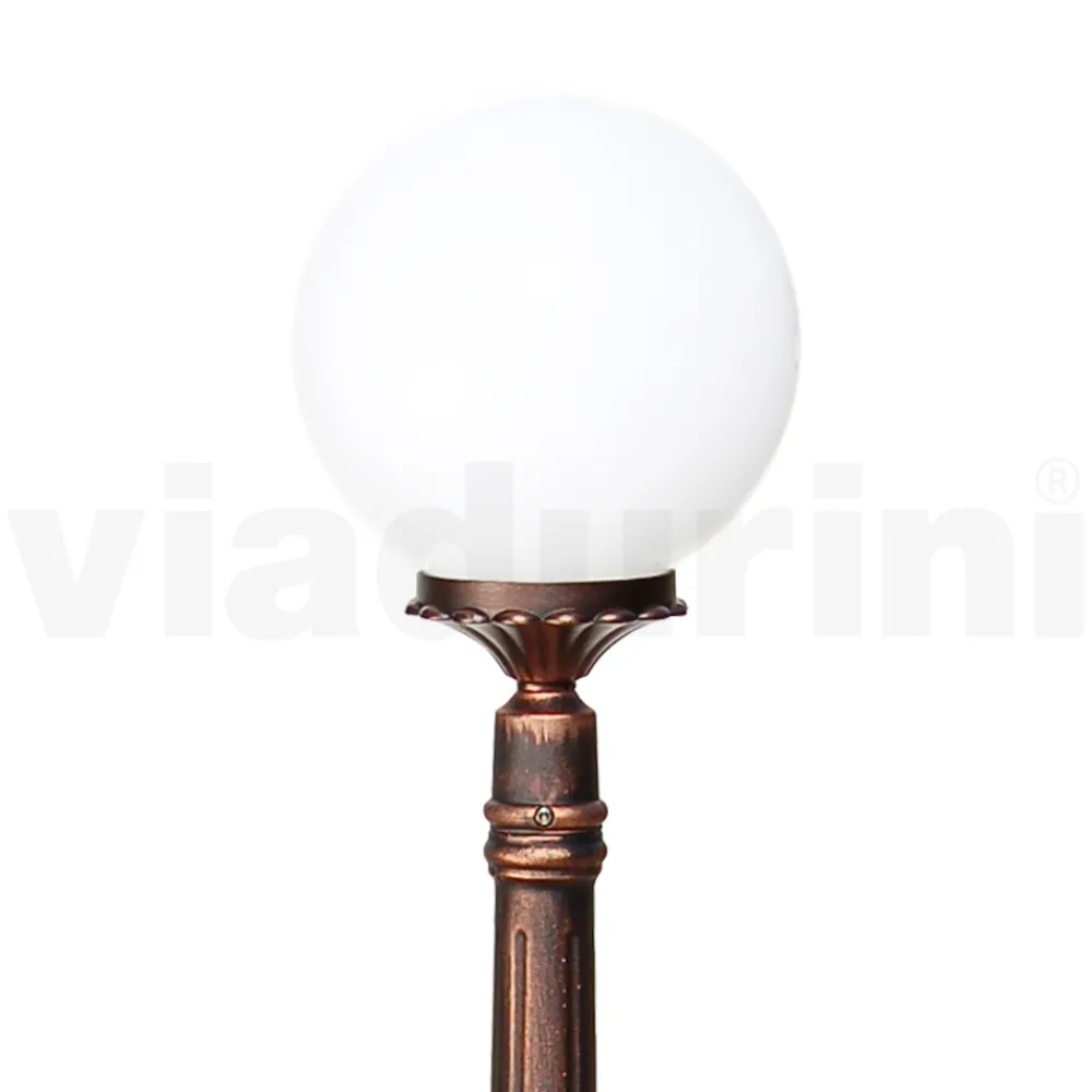 Viadurini Lighting Gartenlampion-145 cm hohe Straßenlaterne aus schwarzem Acryl und Aluminium, hergestellt in Italien - Trovanero