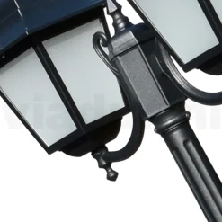 Viadurini Lighting Gartenlampion-208 cm hohe Straßenlaterne aus Anthrazitglas und Aluminium Made in Italy - Scintilla