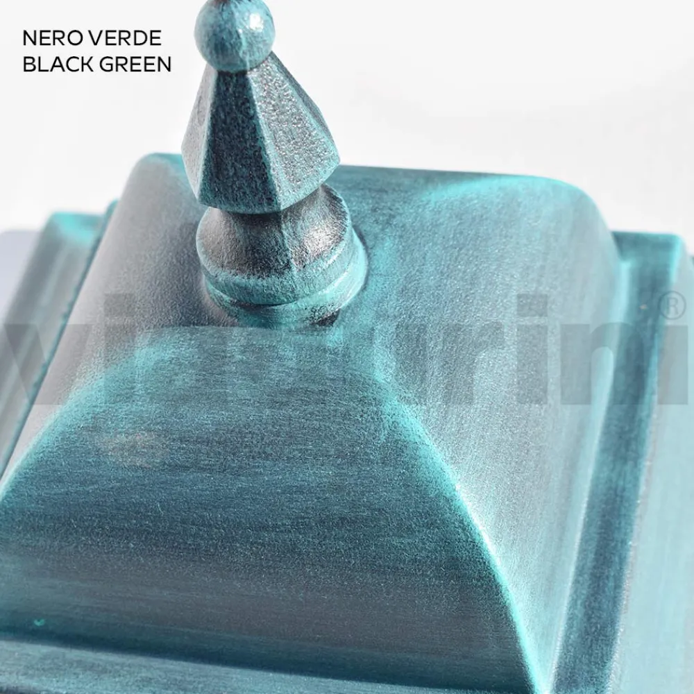 Viadurini Lighting Gartenlampion-264 cm hohe Straßenlaterne für den Garten aus Glas und Aluminiumdruckguss - Alchemist