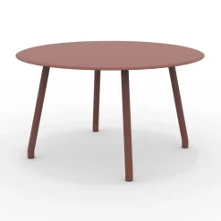 Viadurini in the Garden Gartentische Aus Aluminium-130 cm Runder Aluminiumtisch für den Außenbereich in verschiedenen Ausführungen - Resplendent