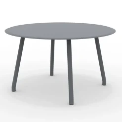 Viadurini in the Garden Gartentische Aus Aluminium-130 cm Runder Aluminiumtisch für den Außenbereich in verschiedenen Ausführungen - Resplendent