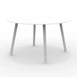 Viadurini in the Garden Gartentische Aus Aluminium-130 cm Runder Aluminiumtisch für den Außenbereich in verschiedenen Ausführungen - Resplendent