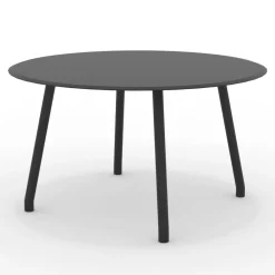 Viadurini in the Garden Gartentische Aus Aluminium-130 cm Runder Aluminiumtisch für den Außenbereich in verschiedenen Ausführungen - Resplendent