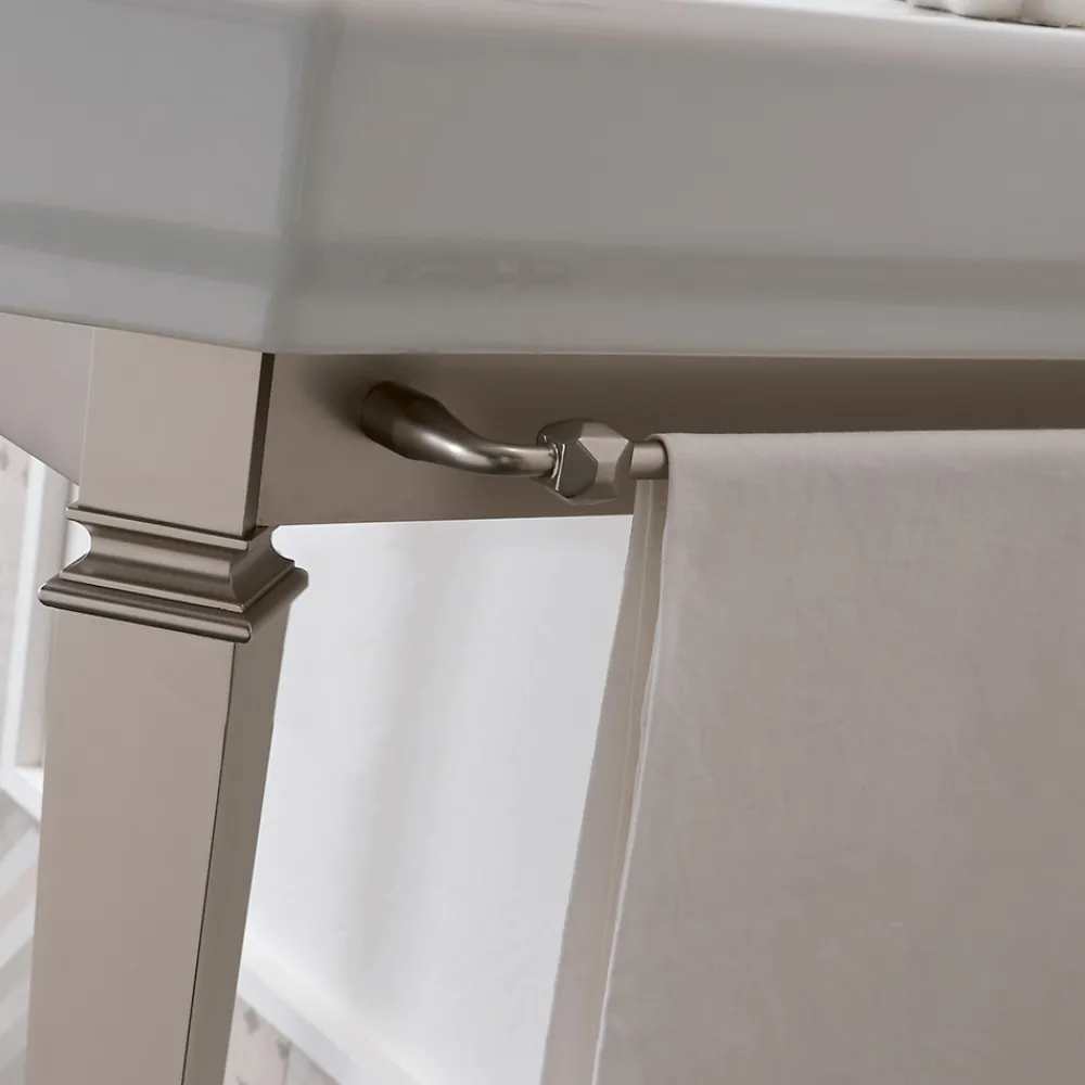 Viadurini Bathroom Vintage Waschbecken|Keramikwaschbecken-90 cm Vintage Badezimmerkonsole, weiße Keramik, mit Füßen Made in Italy - Nausica