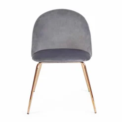 Viadurini Living Moderne Stühle-4 Designstühle aus Samt mit Stahlkonstruktion Homemotion - Dania