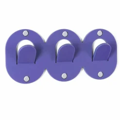 Viadurini Decor Wandgarderobe-2 dreifacher Wandhalter im farbigen Plexiglas-Clip-Design - Freddie