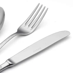 Viadurini Kitchen Besteck Set-24 Edelstahlbesteck mit Damaskus-Laserdekor in modernem Design - Tantasa