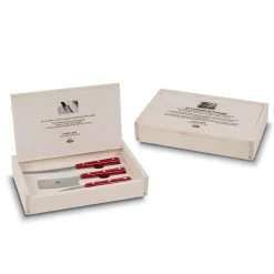 Coltellerie Berti Käsemesser-3 Edelstahl-Käsemesser, Berti Exklusiv für Viadurini - Asiago