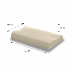 PROGETTO NOTTE Kopfkissen-2 ergonomische hypoallergene Kissen aus Memory Foam - Cervical Memory