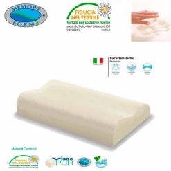 PROGETTO NOTTE Kopfkissen-2 ergonomische hypoallergene Kissen aus Memory Foam - Cervical Memory