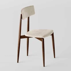 Viadurini Living Moderne Stühle-4 Esszimmerstühle aus massivem Eschenholz und Stoff, hergestellt in Italien – Sulu