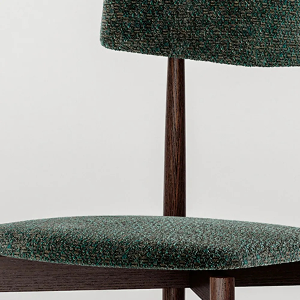 Viadurini Living Moderne Stühle-4 Esszimmerstühle aus massivem Eschenholz und Stoff, hergestellt in Italien – Sulu