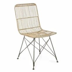 Viadurini Living Vintage Stühle-4 Esszimmerstühle aus Stahl und Gewebe von Kubu Homemotion - Kendall