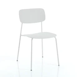 Viadurini Living Moderne Stühle-4 Esszimmerstühle aus Stahl und Polypropylen - Aquila