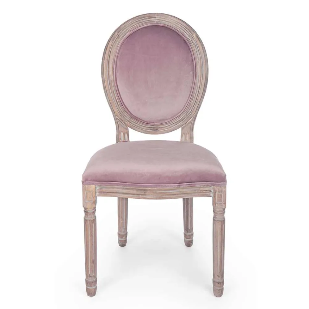 Viadurini Living Klassische Stühle-2 Esszimmerstühle im klassischen Design aus Polyester Homemotion - Dalida