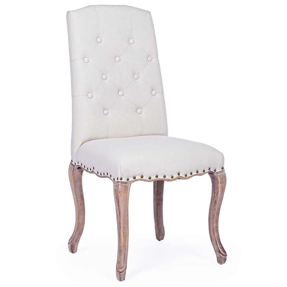 Viadurini Living Klassische Stühle-2 Esszimmerstühle mit gepolstertem und gepolstertem Sitz Homemotion - Mania