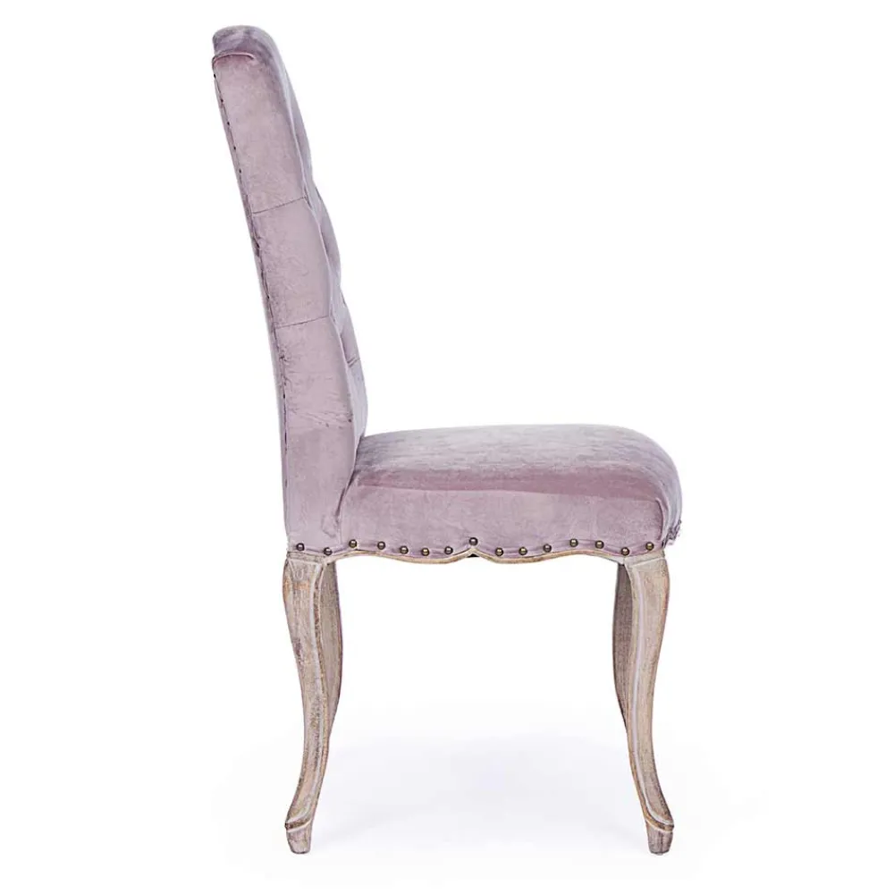 Viadurini Living Klassische Stühle-2 Esszimmerstühle mit gepolstertem und gepolstertem Sitz Homemotion - Mania