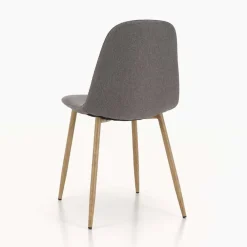 Viadurini Living Moderne Stühle-4 Esszimmerstühle mit Stoffsitz und Metallstruktur - Pampa