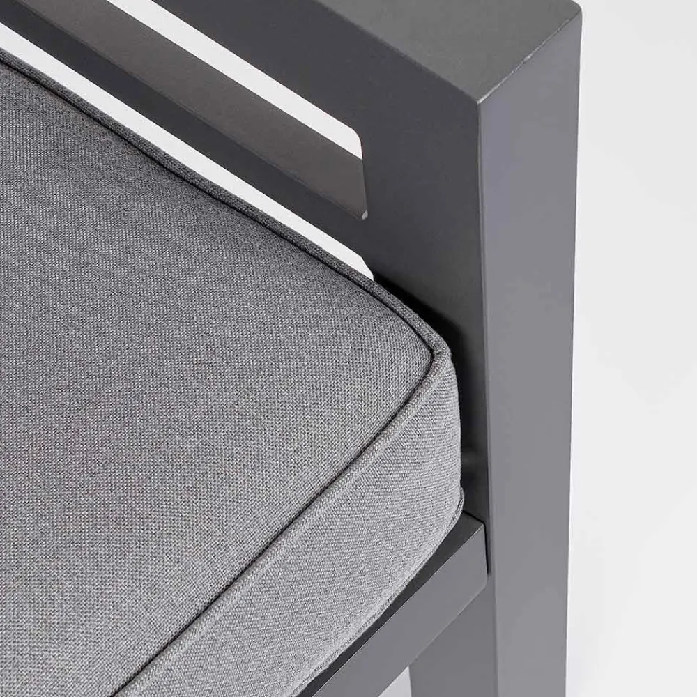 Viadurini in the Garden Metallsessel-2 Gartensessel aus Aluminium und Stoffsitzkissen - Point