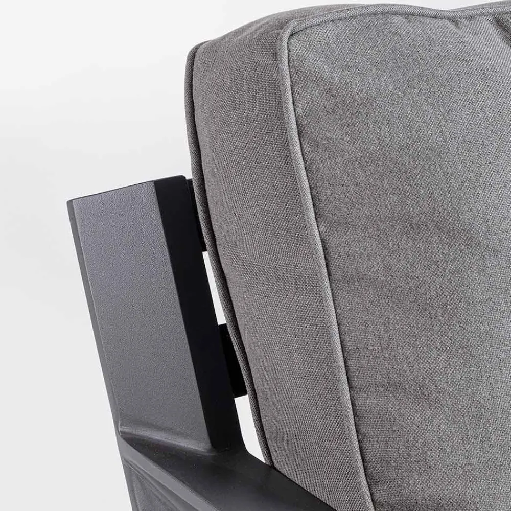 Viadurini in the Garden Metallsessel-2 Gartensessel aus Aluminium und Stoffsitzkissen - Point